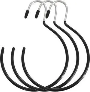 XGNG 3PCS Black Non-Slip Belt Rack Tie Hanging Hooks Closet Accessories Scarf Ring Hangers Scarf Organizer Storage Holders for Ties Scarves Belts Tank Tops Pashminas XGNG 3PCS Black Non-Slip Belt Rack Tie Hanging Hooks Closet Accessories Scarf Ring Hangers Scarf Organizer Storage Holders for Ties Scarves Belts Tank Tops Pashminas