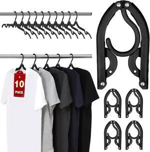 10 Pcs Travel Hangers, Cruise Ship Essentials Foldable Hangers Plastic Travel Essentials, Portable Cruises Must Haves 2026 for Skirt, Suitcase, RV Camping Airplane Europe Vacation Essential, Black 10 Pcs Travel Hangers, Cruise Ship Essentials Foldable Hangers Plastic Travel Essentials, Portable Cruises Must Haves 2026 for Skirt, Suitcase, RV Camping Airplane Europe Vacation Essential, Black