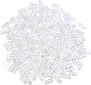 Tosnail 200 Clear Plastic Clothes Hanger Hook Ends, Hanger Hook Protector Caps for Metal Hangers Tosnail 200 Clear Plastic Clothes Hanger Hook Ends, Hanger Hook Protector Caps for Metal Hangers