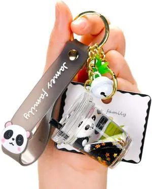YOU WIZV Kawaii Bear Boba Keychain - Cute Liquid Water Charm for Backpacks, Adorable Gift for Women Boy Girls YOU WIZV Kawaii Bear Boba Keychain - Cute Liquid Water Charm for Backpacks, Adorable Gift for Women Boy Girls
