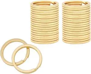20 Pack Key Ring Keychain 3/4 Inch 20mm Diameter Metal Golden Flat Split Key Chains Rings for Home Car Dog Tag Office Lanyards Keys Attachment 20 Pack Key Ring Keychain 3/4 Inch 20mm Diameter Metal Golden Flat Split Key Chains Rings for Home Car Dog Tag Office Lanyards Keys Attachment