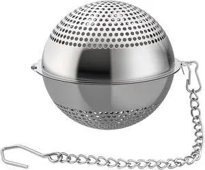 Food Grade 304 Stainless Steel Mesh Tea Ball 2.1 Inch Tea Infuser Strainer Filter Diffuser for Loose Tea Food Grade 304 Stainless Steel Mesh Tea Ball 2.1 Inch Tea Infuser Strainer Filter Diffuser for Loose Tea