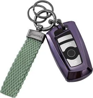 WEESMILE Stretchy Car Keychain Nylon Cute Key Fob KeyChains for Women Men | Universal small keychain with 3 key rings, Anti-Lost d-Ring, Car Accessories, Short keychain holders for Home Car Keys WEESMILE Stretchy Car Keychain Nylon Cute Key Fob KeyChains for Women Men | Universal small keychain with 3 key rings, Anti-Lost d-Ring, Car Accessories, Short keychain holders for Home Car Keys