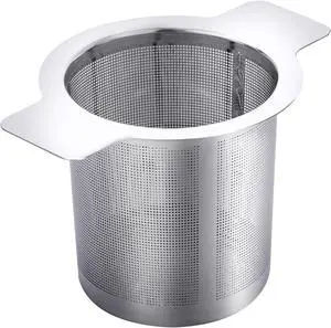 Extra Fine Mesh Tea Infuser for Loose Leaf Tea and Coffee, Large Capacity | Stainless Steel Tea Steeper Strainer with Perfect Size Double Handles for Hanging on Teapots, Mugs, Cups, Easy to Clean Extra Fine Mesh Tea Infuser for Loose Leaf Tea and Coffee, Large Capacity | Stainless Steel Tea Steeper Strainer with Perfect Size Double Handles for Hanging on Teapots, Mugs, Cups, Easy to Clean