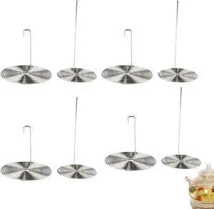 8 Pack Glass Teapot Spout Strainer Stainless Steel Loose Leaf Tea Drain Strainer Tea Pot Pouring Filter for Glass Teapot with Removable Infuser Stovetop Large Tea Pot Blooming Tea Kettle 8 Pack Glass Teapot Spout Strainer Stainless Steel Loose Leaf Tea Drain Strainer Tea Pot Pouring Filter for Glass Teapot with Removable Infuser Stovetop Large Tea Pot Blooming Tea Kettle