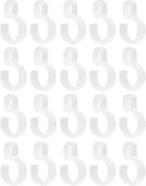 HEVSTIL 20Pcs Windproof Hanger Clips, 45mm | Anti-Slip, Drying Rack Hooks, Secure Wind Proof Hanger Buckles, For Rod, Closet, and Laundry Organization HEVSTIL 20Pcs Windproof Hanger Clips, 45mm | Anti-Slip, Drying Rack Hooks, Secure Wind Proof Hanger Buckles, For Rod, Closet, and Laundry Organization