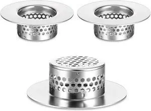 3pcs Bathroom Sink Strainer Fit Hole Size from 1.25" to 1.60" Bathtub Hair Catcher Bathroom Sink Drain Cover Stainless Steel Sinks Strainers Bath Tub Hair Catcher Mesh Sinks Strainer for Kitchen 3pcs Bathroom Sink Strainer Fit Hole Size from 1.25" to 1.60" Bathtub Hair Catcher Bathroom Sink Drain Cover Stainless Steel Sinks Strainers Bath Tub Hair Catcher Mesh Sinks Strainer for Kitchen