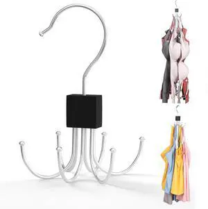 Tank Top Hanger,Rotatable Bra Hanger,Max 18 Storage Capacity Sports Bra Hangers,Space Saving Hangers for Dorm,Closet Organizers and Storage,Closet Organizer for Belt,Scarf, Purse,Black Tank Top Hanger,Rotatable Bra Hanger,Max 18 Storage Capacity Sports Bra Hangers,Space Saving Hangers for Dorm,Closet Organizers and Storage,Closet Organizer for Belt,Scarf, Purse,Black