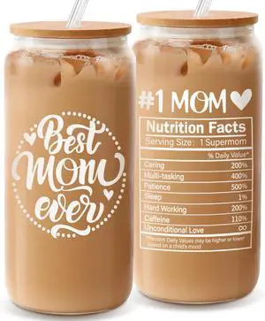 Frerdui Birthday Gifts for Mom, Mothers Day Gifts from Daughter Son Kids, Best Mom Ever Mama 18oz Glass Cup Coffee Water Bottle with Bamboo Lid and Straw, Gift for Mom Women, Christmas Gift for Mommy Frerdui Birthday Gifts for Mom, Mothers Day Gifts from Daughter Son Kids, Best Mom Ever Mama 18oz Glass Cup Coffee Water Bottle with Bamboo Lid and Straw, Gift for Mom Women, Christmas Gift for Mommy