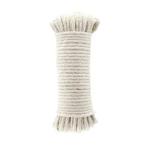 Amazon Basics Natural Cotton Braided Rope, Strong, Low Stretch, All-Purpose, Clothesline, DIY Projects, Crafting, Indoor & Outdoor Use, 3/16 Inch x 50 Foot (4.5mm x 15m), Off White Amazon Basics Natural Cotton Braided Rope, Strong, Low Stretch, All-Purpose, Clothesline, DIY Projects, Crafting, Indoor & Outdoor Use, 3/16 Inch x 50 Foot (4.5mm x 15m), Off White