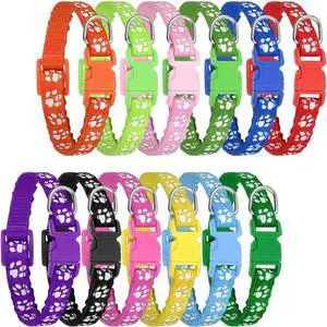 12 Pack Puppy Collars for Litter, Adjustable Puppy ID Collars | Soft Nylon Whelping Collars for Newborn Litter Pets 12 Pack Puppy Collars for Litter, Adjustable Puppy ID Collars | Soft Nylon Whelping Collars for Newborn Litter Pets