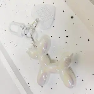 Jelly Balloon Dog Design Keychain for Women, Cute Girls Key Chain, Car Keys Backpack Purse Charm Accessories Jelly Balloon Dog Design Keychain for Women, Cute Girls Key Chain, Car Keys Backpack Purse Charm Accessories