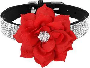 Rhinestone Dog Collar, Cute Dazzling Sparkling Soft Suede Leather Adjustable Pet Dog Cat Collar Crystal Diamond for Puppy Small Medium Large Dogs (XS:21-26cm, Black-6) Rhinestone Dog Collar, Cute Dazzling Sparkling Soft Suede Leather Adjustable Pet Dog Cat Collar Crystal Diamond for Puppy Small Medium Large Dogs (XS:21-26cm, Black-6)