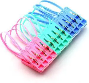 12Pcs Clothes Peg Clip Pins,Multicolor Rope Clip Hanging Clothes line Windproof Hanger Sock Clothes Drying Peg PP Plastic Clips Hooks 12Pcs Clothes Peg Clip Pins,Multicolor Rope Clip Hanging Clothes line Windproof Hanger Sock Clothes Drying Peg PP Plastic Clips Hooks