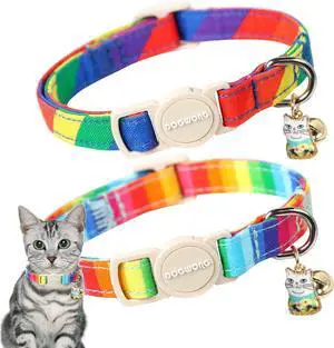 Cat Collar,2 Pack LGBT Cat Collars Breakaway with Bell, DOGWONG Safety Buckle Cat Collar for Girl Boy Cats and Small DogsAdjustable Kitten Collar 7-12 Inch,Pet Supplies Accessories Cat Collar,2 Pack LGBT Cat Collars Breakaway with Bell, DOGWONG Safety Buckle Cat Collar for Girl Boy Cats and Small DogsAdjustable Kitten Collar 7-12 Inch,Pet Supplies Accessories