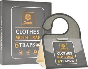 GIDEAL Moth Traps, Pantry Moth Trap for House, Moth Balls for Clothes, House, Carpet, Cupboard 6 Pack (Clothes Moth Trap) GIDEAL Moth Traps, Pantry Moth Trap for House, Moth Balls for Clothes, House, Carpet, Cupboard 6 Pack (Clothes Moth Trap)