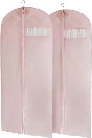 Suit Bag for Storage and Travel, 50"Garment Bags for Hanging Clothes,2Pcs | Transparent window, Easy to identify Suit Bag for Storage and Travel, 50"Garment Bags for Hanging Clothes,2Pcs | Transparent window, Easy to identify