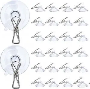 AccEncyc 24Pcs Suction Cup Clips for Windows 2" Suction Clips Clear Suction Cup Clamp Holder Suction Cup with Spring Clamps Sucker clamp Clip Window Swivel Clip with Suction Cup AccEncyc 24Pcs Suction Cup Clips for Windows 2" Suction Clips Clear Suction Cup Clamp Holder Suction Cup with Spring Clamps Sucker clamp Clip Window Swivel Clip with Suction Cup
