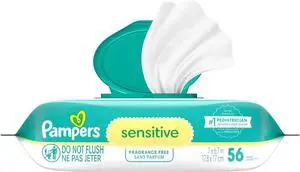 Pampers Baby Wipes Sensitive Perfume Free 1X Pop-Top Pack 56 Count Pampers Baby Wipes Sensitive Perfume Free 1X Pop-Top Pack 56 Count