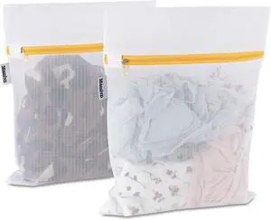 Mamlyn Mesh Laundry Bag for Delicates, Wash Bag for Underwear and Lingerie, Makeup Organizer Bag (2 Small) Mamlyn Mesh Laundry Bag for Delicates, Wash Bag for Underwear and Lingerie, Makeup Organizer Bag (2 Small)
