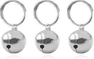SKYPIA 3 Pack Pet Bells for Dog Cat Collar Charm Pet Pendant Accessories Stainless Steel Anti-Lost Training Bells for Collars Pet Pendant Accessories 1/2-Inch Silver SKYPIA 3 Pack Pet Bells for Dog Cat Collar Charm Pet Pendant Accessories Stainless Steel Anti-Lost Training Bells for Collars Pet Pendant Accessories 1/2-Inch Silver