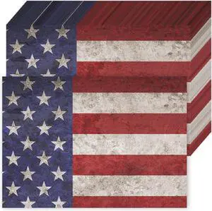 Whaline 50Pcs Patriotic Paper Placemats Vintage American Flag Disposable Place Mats 4th of July Rectangle Table Mats for 250th Anniversary Independence Day Memorial Day Home Kitchen Decor Whaline 50Pcs Patriotic Paper Placemats Vintage American Flag Disposable Place Mats 4th of July Rectangle Table Mats for 250th Anniversary Independence Day Memorial Day Home Kitchen Decor