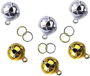 6Pcs small Bells,Pet Dogs and Cats Collar Bells,Pet Collar Accessories,1/2-Inch (3 gold + 3 silver) 6Pcs small Bells,Pet Dogs and Cats Collar Bells,Pet Collar Accessories,1/2-Inch (3 gold + 3 silver)