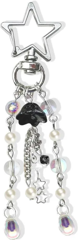 Cute Jellyfish Keychain,Y2K Star Bag Charms Blue Purse Car Accessories | Cute Y2K Car Keychains for Women Girls Jellyfish Bag Charms Purse Accessories Star Jelly Decor Cute Jellyfish Keychain,Y2K Star Bag Charms Blue Purse Car Accessories | Cute Y2K Car Keychains for Women Girls Jellyfish Bag Charms Purse Accessories Star Jelly Decor