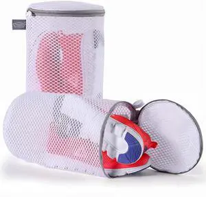 Kimmama Shoe Washing Machine Bag, Mesh Laundry Bags for Sneaker, 7x15, 2Pcs | Shoe Bag for Washing Machine, Tennis, in Washer and Dryer, for Footwear, Trainers, Slippers, Prevent Tangling, Grey Zipper Kimmama Shoe Washing Machine Bag, Mesh Laundry Bags for Sneaker, 7x15, 2Pcs | Shoe Bag for Washing Machine, Tennis, in Washer and Dryer, for Footwear, Trainers, Slippers, Prevent Tangling, Grey Zipper
