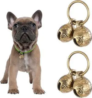 Styquenzer Copper Bell for Dog Collar, 4 PCS Brass Dog Bells Extra Loud Collar Bell for Pet Tracking Anti Lost Training Pets Pendant Accessories Anti Theft Bells for Little Dogs & Cats Styquenzer Copper Bell for Dog Collar, 4 PCS Brass Dog Bells Extra Loud Collar Bell for Pet Tracking Anti Lost Training Pets Pendant Accessories Anti Theft Bells for Little Dogs & Cats