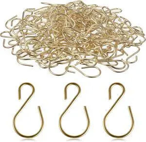 Sratte 120 Pcs Mini S Hook for Hanging 1 Inch Metal, Champagne Gold | Hanging Hooks S Shaped, Iron Wire Hangers Small Ornament Storage Hangers for Irish Day Decor Pot Plant Jewelry Keychain Sratte 120 Pcs Mini S Hook for Hanging 1 Inch Metal, Champagne Gold | Hanging Hooks S Shaped, Iron Wire Hangers Small Ornament Storage Hangers for Irish Day Decor Pot Plant Jewelry Keychain