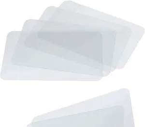 Clear Plastic Placemats Set of 4-17.5x12 Transparent Vinyl Table Mats Clear Plastic Placemats Set of 4-17.5x12 Transparent Vinyl Table Mats