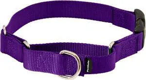 PetSafe Martingale Quick-Snap Dog Collar, Deep Purple, 3/4 in, Small | Tightens When Dog Pulls, Loosens When Calm for a Secure, Escape-Resistant Fit, Durable Nylon, Quick-Snap Buckle PetSafe Martingale Quick-Snap Dog Collar, Deep Purple, 3/4 in, Small | Tightens When Dog Pulls, Loosens When Calm for a Secure, Escape-Resistant Fit, Durable Nylon, Quick-Snap Buckle
