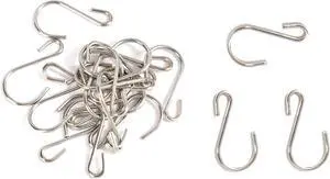 Yikla S Hooks - Heavy Duty Small S Shaped Hooks for Hanging Clothes, Plants, Pots - Made of Stainless Steel, 20 Pack Yikla S Hooks - Heavy Duty Small S Shaped Hooks for Hanging Clothes, Plants, Pots - Made of Stainless Steel, 20 Pack