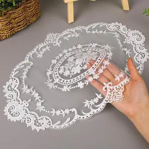 2 Pack Retro Lace French Crochet Doilies Table Placemats Handmade Solid White Embroidered Lace Farmhouse Placemats 12x16 inch Place Mats Cup Mat(Style 4) 2 Pack Retro Lace French Crochet Doilies Table Placemats Handmade Solid White Embroidered Lace Farmhouse Placemats 12x16 inch Place Mats Cup Mat(Style 4)