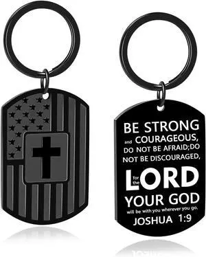 Joyline Keychain for Boyfriend Religious Christian Gifts for Men Women Teens Bible Verse Joshua 1:9 Cross Keychain First Communion Baptism Gifts Joyline Keychain for Boyfriend Religious Christian Gifts for Men Women Teens Bible Verse Joshua 1:9 Cross Keychain First Communion Baptism Gifts