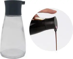 EIKS Cruet Dispenser Set for Olive Oil Vinegar Soy Sauce | With Elegant Glass Bottle, Pours Smoothly and Controled, Kitchen Cooking Baking Barbecue Tool EIKS Cruet Dispenser Set for Olive Oil Vinegar Soy Sauce | With Elegant Glass Bottle, Pours Smoothly and Controled, Kitchen Cooking Baking Barbecue Tool