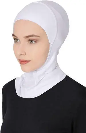 GERINLY Solid Women's Muslin Hijab Sport Head Scarf - Plain Under Scarf Muslimah Turban Cap - Ramadan Accessory GERINLY Solid Women's Muslin Hijab Sport Head Scarf - Plain Under Scarf Muslimah Turban Cap - Ramadan Accessory