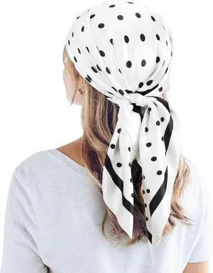 QBSM 35'' Satin Large Square Head Scarf Silk Feeling Neck Scarves Hair Sleeping Wrap Lightweight Headscarf for Women QBSM 35'' Satin Large Square Head Scarf Silk Feeling Neck Scarves Hair Sleeping Wrap Lightweight Headscarf for Women
