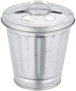 Silver Mini Galvanized Metal Trash Can with Lid, Tabletop Wastebasket,Pen Holder, for Desk Pencil Holder for Office,School,Dorm Room&Vanity, Desk Accessories (3.7 x 3.5 x 2.5 inches) Silver Mini Galvanized Metal Trash Can with Lid, Tabletop Wastebasket,Pen Holder, for Desk Pencil Holder for Office,School,Dorm Room&Vanity, Desk Accessories (3.7 x 3.5 x 2.5 inches)