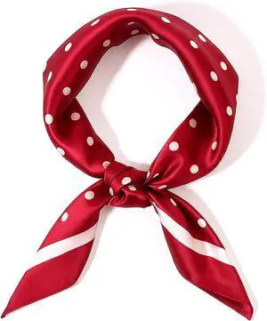 Psyqtsuary Chiffon Scarf Polka Dot Bandana Square Handkerchief | Square Handkerchief 1950s Vintage Bow Headband Head Scarves Bandana Headband Satin Scarves for Women & Girls (27.5 × 27.5 in) Psyqtsuary Chiffon Scarf Polka Dot Bandana Square Handkerchief | Square Handkerchief 1950s Vintage Bow Headband Head Scarves Bandana Headband Satin Scarves for Women & Girls (27.5 × 27.5 in)