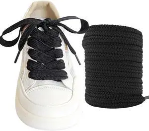 2 Pairs 5/8" Fat Shoe Laces for Sneakers, Jumbo Laces, 16mm Wide Flat Shoelaces for Athletic Shoes 2 Pairs 5/8" Fat Shoe Laces for Sneakers, Jumbo Laces, 16mm Wide Flat Shoelaces for Athletic Shoes
