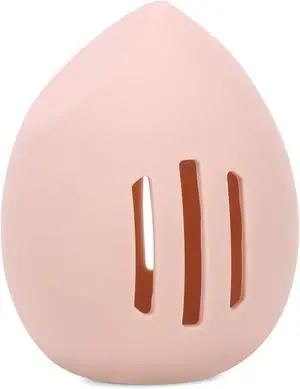 Makeup Sponge Holder,Double-sided 3-line Vented Silicone Egg-shaped Blender Holder for Travel, Fit All Sponges (1pack pink) Makeup Sponge Holder,Double-sided 3-line Vented Silicone Egg-shaped Blender Holder for Travel, Fit All Sponges (1pack pink)