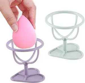 2Pcs (Purple+Blue) Makeup Sponge Puff Display Stand Beauty Egg Storage Rack, Sponge Drying Rack Stand Holder Egg Powder Puff Drying Shelf, Makeup Blenders and Sponges 2Pcs (Purple+Blue) Makeup Sponge Puff Display Stand Beauty Egg Storage Rack, Sponge Drying Rack Stand Holder Egg Powder Puff Drying Shelf, Makeup Blenders and Sponges