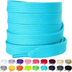 Olukssck 2/5" Flat Shoe Laces for Sneakers 29 Colors Shoelaces in 28" - 72" Olukssck 2/5" Flat Shoe Laces for Sneakers 29 Colors Shoelaces in 28" - 72"