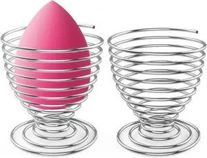 Luxspire Beauty Blender Holder, 2 Pack, Silver | Makeup Sponge Holder, Beauty Sponge Holder, Beauty Tool Dryer Drying Rack Egg Powder Puff Display Stand Luxspire Beauty Blender Holder, 2 Pack, Silver | Makeup Sponge Holder, Beauty Sponge Holder, Beauty Tool Dryer Drying Rack Egg Powder Puff Display Stand