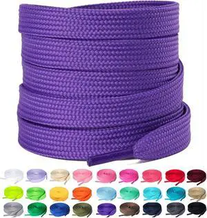 Olukssck 2/5" Flat Shoe Laces for Sneakers 29 Colors Shoelaces in 28" - 72" Olukssck 2/5" Flat Shoe Laces for Sneakers 29 Colors Shoelaces in 28" - 72"