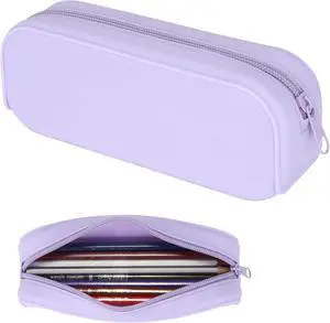 Scartink Silicone Zipper Pencil Bag, Waterproof Pencil Bag, Multifunctional Large-Capacity Storage Bag, Silicone Pencil Pouch Suitable for School Supplies, Cosmetics (Purple) Scartink Silicone Zipper Pencil Bag, Waterproof Pencil Bag, Multifunctional Large-Capacity Storage Bag, Silicone Pencil Pouch Suitable for School Supplies, Cosmetics (Purple)