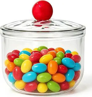 Woozettn 30 oz Clear Candy Jar with Lid,Cute Plastic Cookie Storage Jar,Airtight Candy Storage Containers for Kitchen Office Party Tea Coffee Snacks Woozettn 30 oz Clear Candy Jar with Lid,Cute Plastic Cookie Storage Jar,Airtight Candy Storage Containers for Kitchen Office Party Tea Coffee Snacks