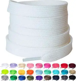 Olukssck 2/5" Flat Shoe Laces for Sneakers 29 Colors Shoelaces in 28" - 72" Olukssck 2/5" Flat Shoe Laces for Sneakers 29 Colors Shoelaces in 28" - 72"